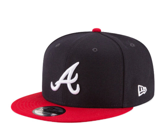 Atlanta Braves Azul Marino y Viscera Roja 9FIFTY Snapback