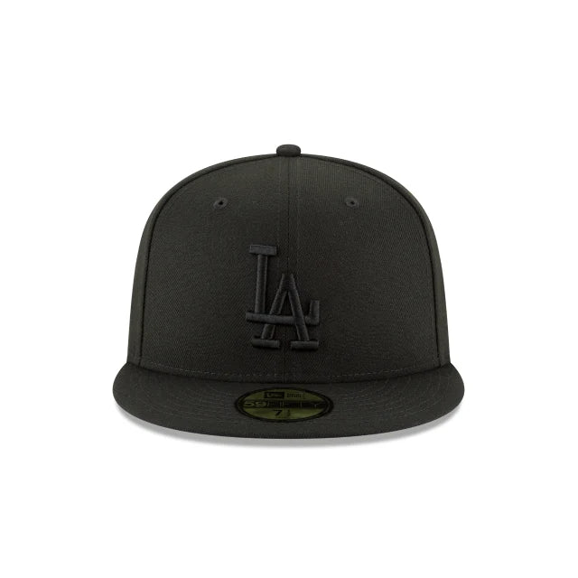 Los Angeles Dodgers Black on Black 59FIFTY Fitted