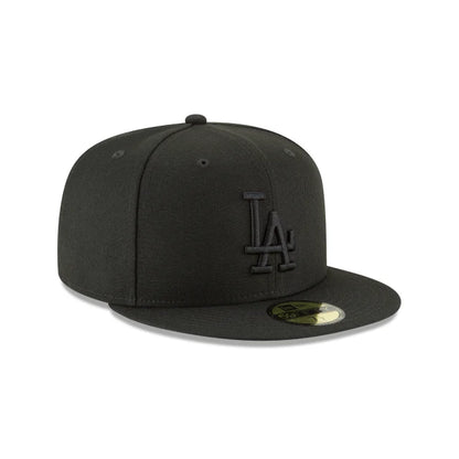 Los Angeles Dodgers Black on Black 59FIFTY Fitted