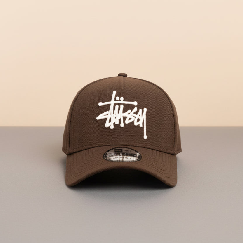 New Era x Stüssy Brown 9FORTY Snapback