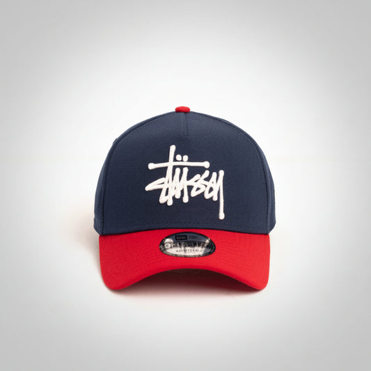 New Era x Stüssy Navy/Red 9FORTY Snapback