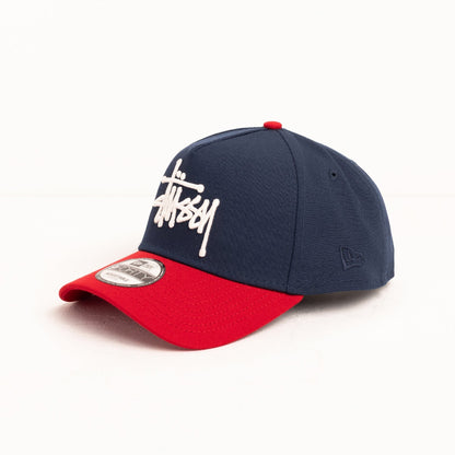 New Era x Stüssy Navy/Red 9FORTY Snapback