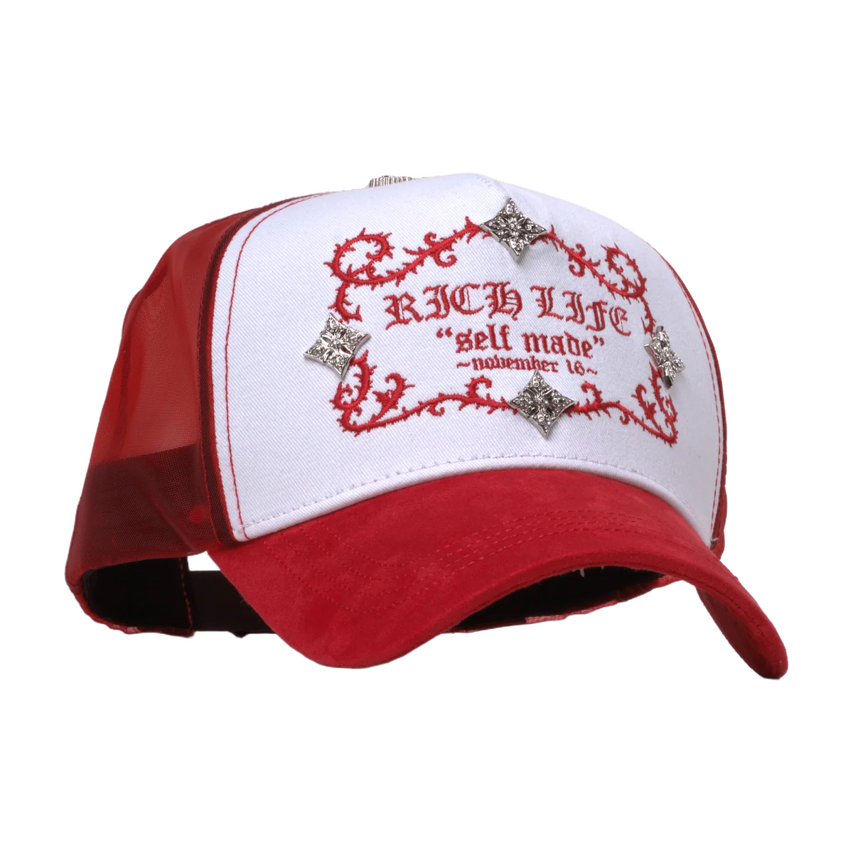 Richlife Red — El Barbas Hats x Rico o Muerto