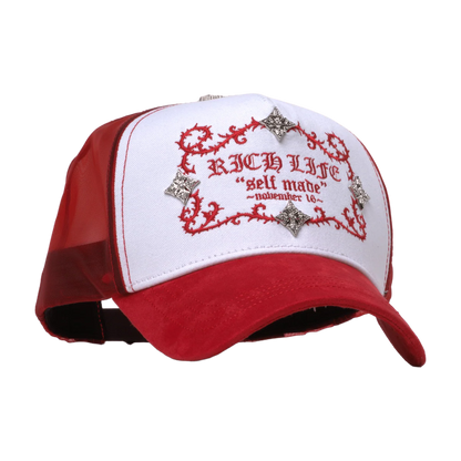 Richlife Red — El Barbas Hats x Rico o Muerto