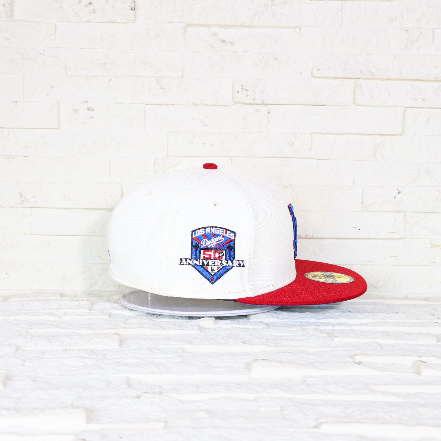 Los Angeles Dodgers Crema y Viscera Roja 59FIFTY Fitted