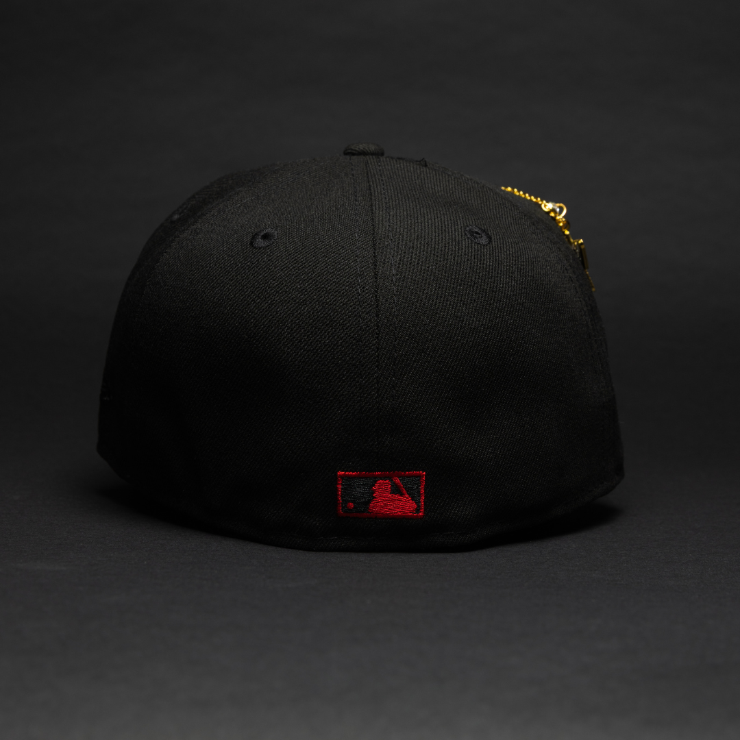 Anaheim Angels Black Upside Down 59FIFTY Fitted