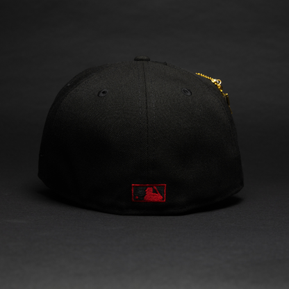 Anaheim Angels Black Upside Down 59FIFTY Fitted