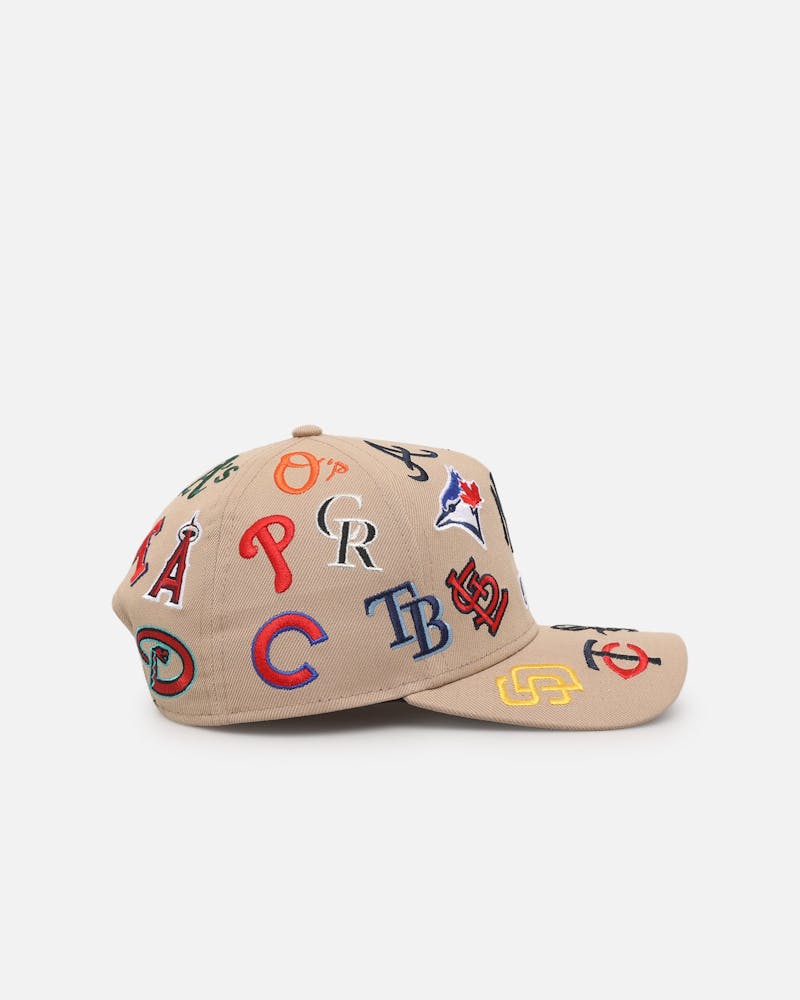 MLB All Over Leagues Camel 9FORTY A-Frame Snapback