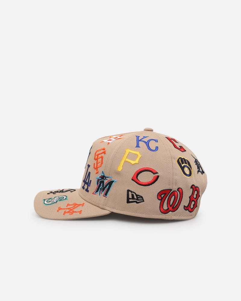 MLB All Over Leagues Camel 9FORTY A-Frame Snapback