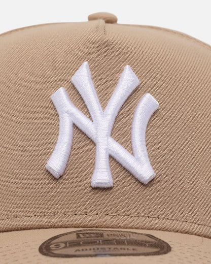 New York Yankees Beige 9FORTY A-Frame Snapback