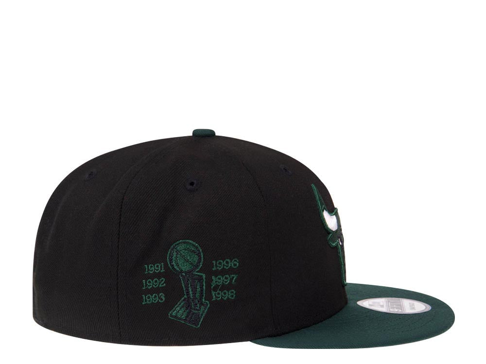 Chicago Bulls Negra y Viscera Verde 9FIFTY Snapback