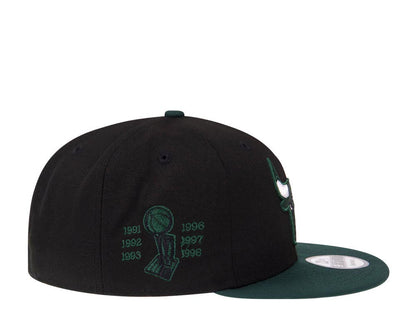 Chicago Bulls Negra y Viscera Verde 9FIFTY Snapback