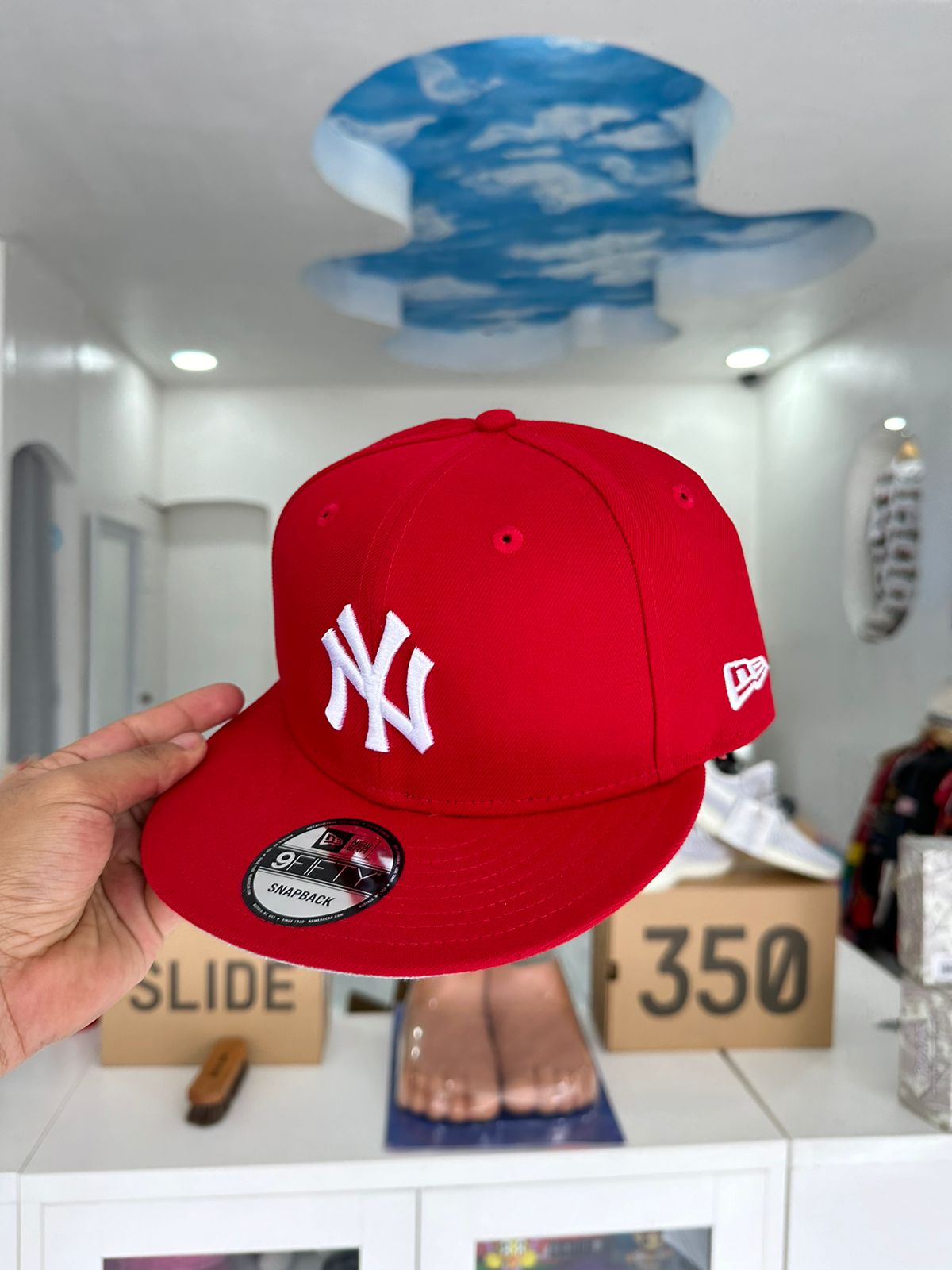 New York Yankees Roja 9FIFTY Snapback