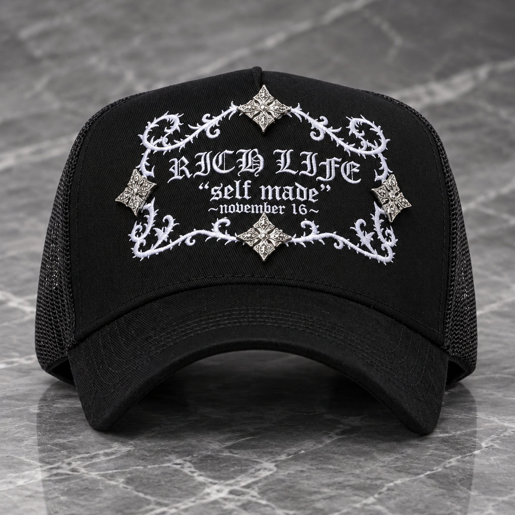Richlife Black — El Barbas Hats x Rico o Muerto