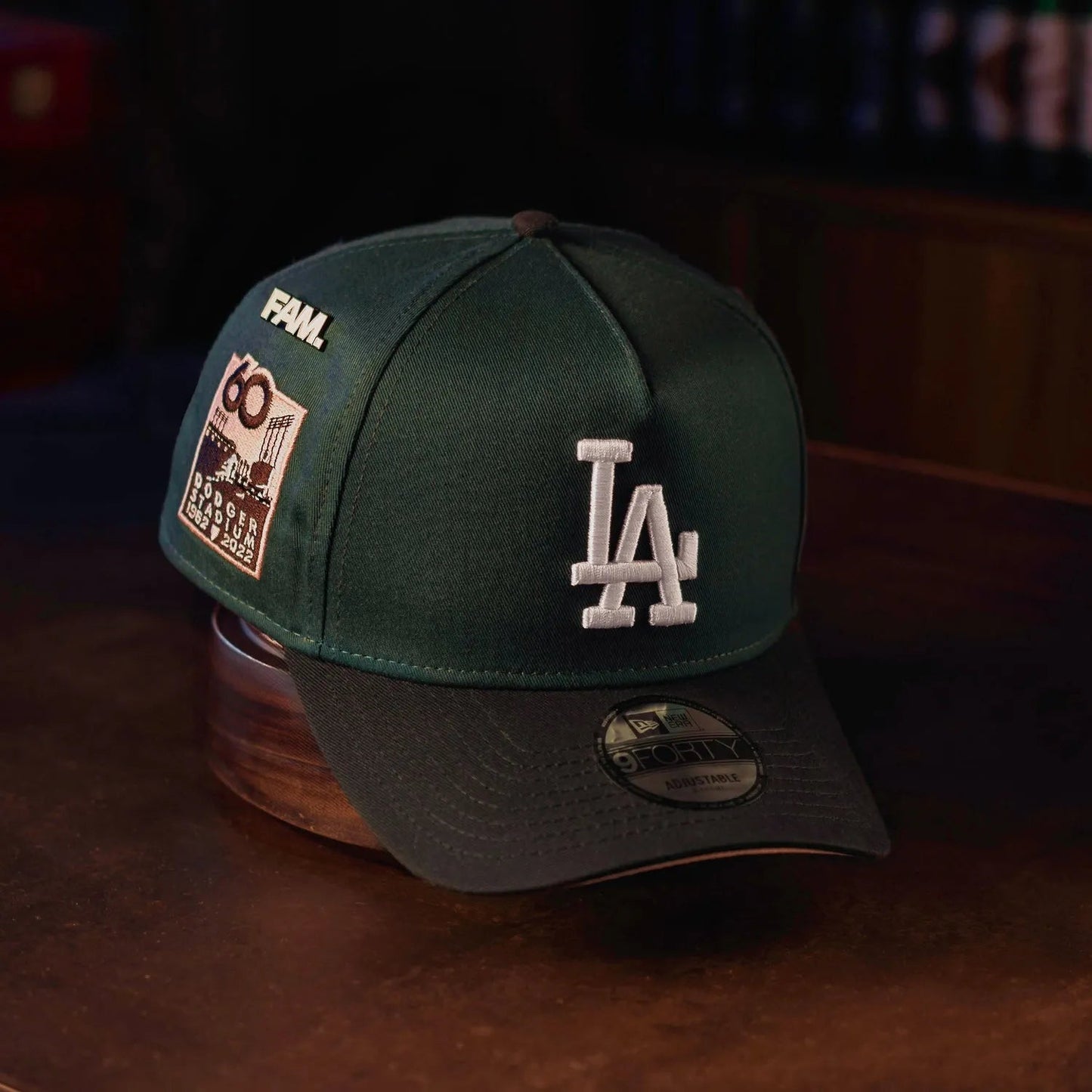 FAM Exclusive — Los Angeles Dodgers Verde y Viscera Negra 9FORTY A-Frame Snapback