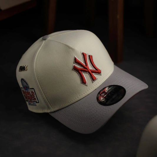 FAM Exclusive — New York Yankees WS24 Two Tone Chrome White 9FORTY A-Frame Snapback