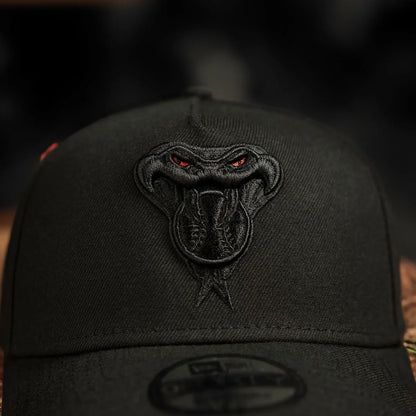 FAM Exclusive ― Arizona Diamondbacks Black Scarlet UV 9FORTY A-Frame Snapback