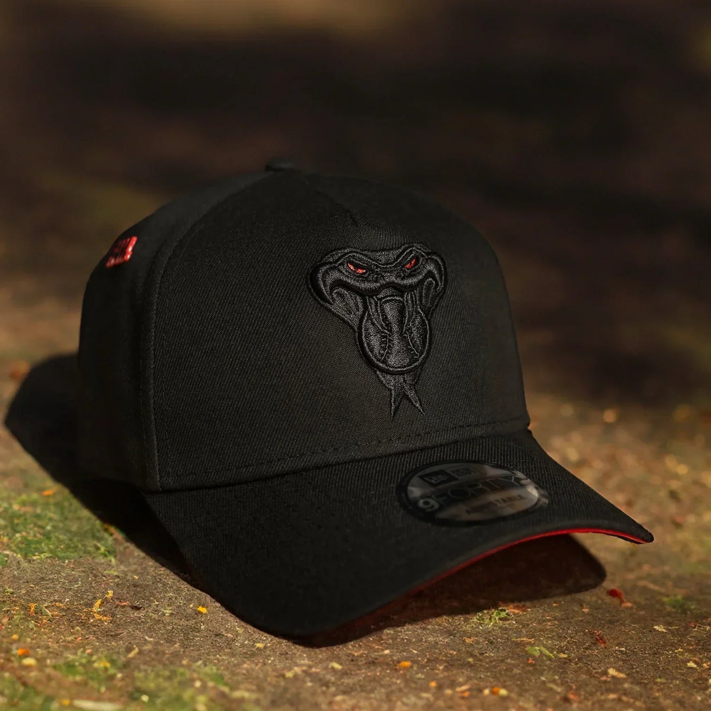 FAM Exclusive ― Arizona Diamondbacks Black Scarlet UV 9FORTY A-Frame Snapback