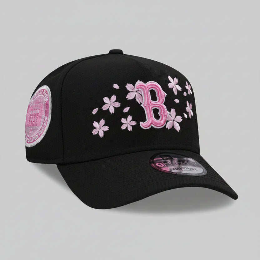 Boston Red Sox Fenway Park Cherry Blossom Black Pink Edition 9FORTY A-Frame Snapback