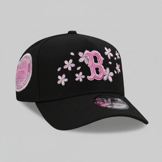Boston Red Sox Fenway Park Cherry Blossom Black Pink Edition 9FORTY A-Frame Snapback