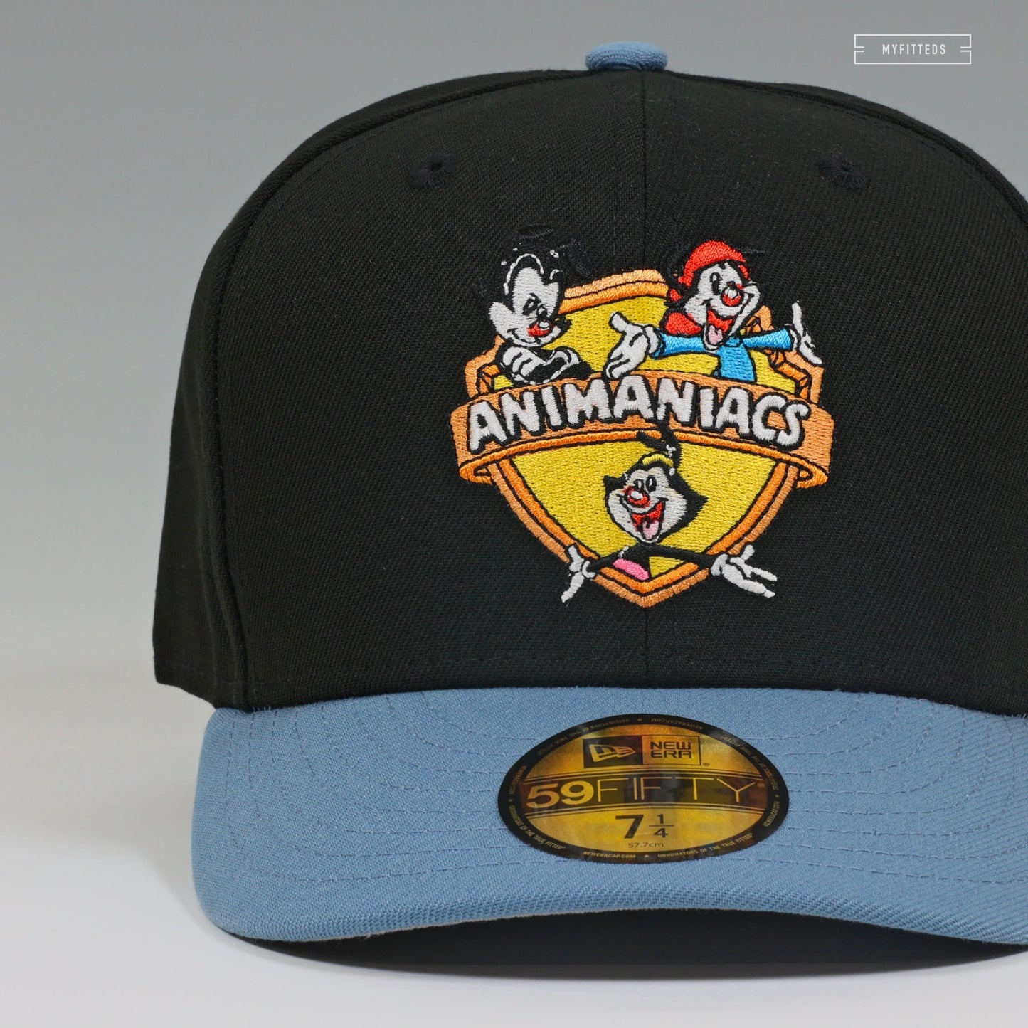 Warner Bros® Animaniacs™ Shield Jet Black Serene Slate 59FIFTY Fitted