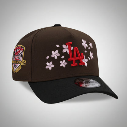 Los Angeles Dodgers 50th Anniversary Bloom Walnut Two Tone Edition 9FORTY A-Frame Snapback