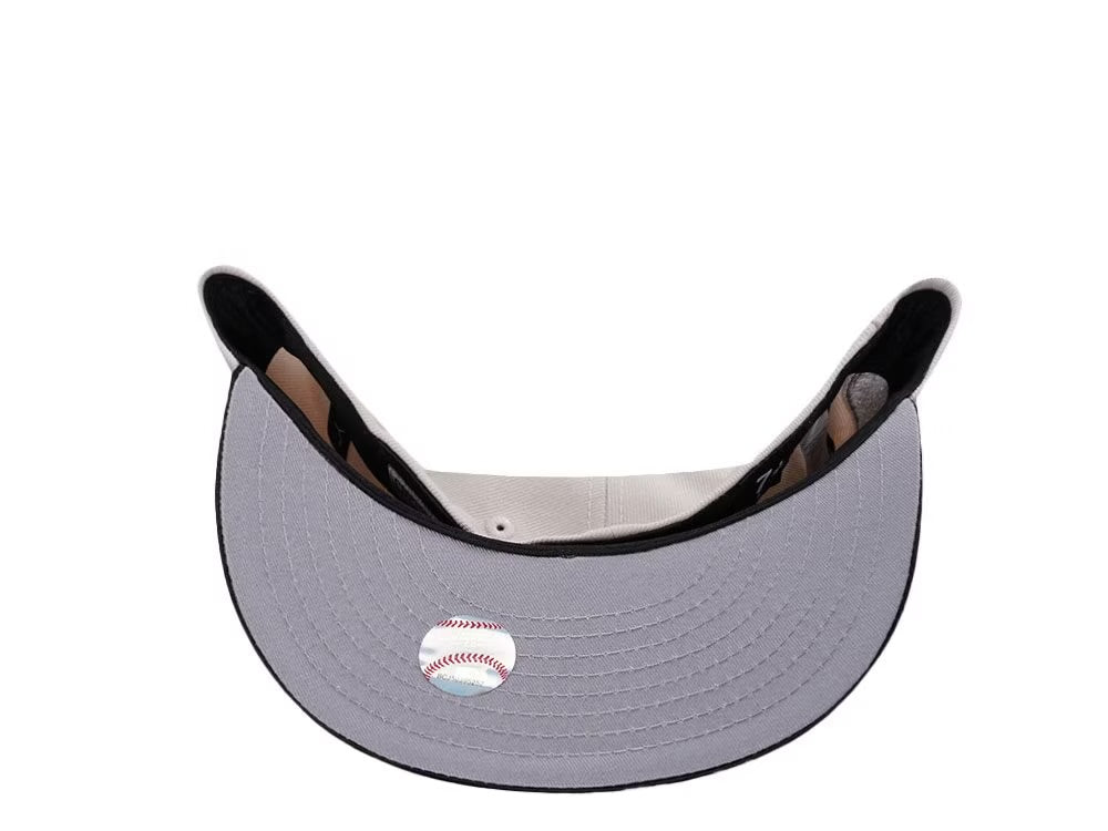 New York Yankees Crema y Viscera Negra de Satin 59FIFTY Fitted