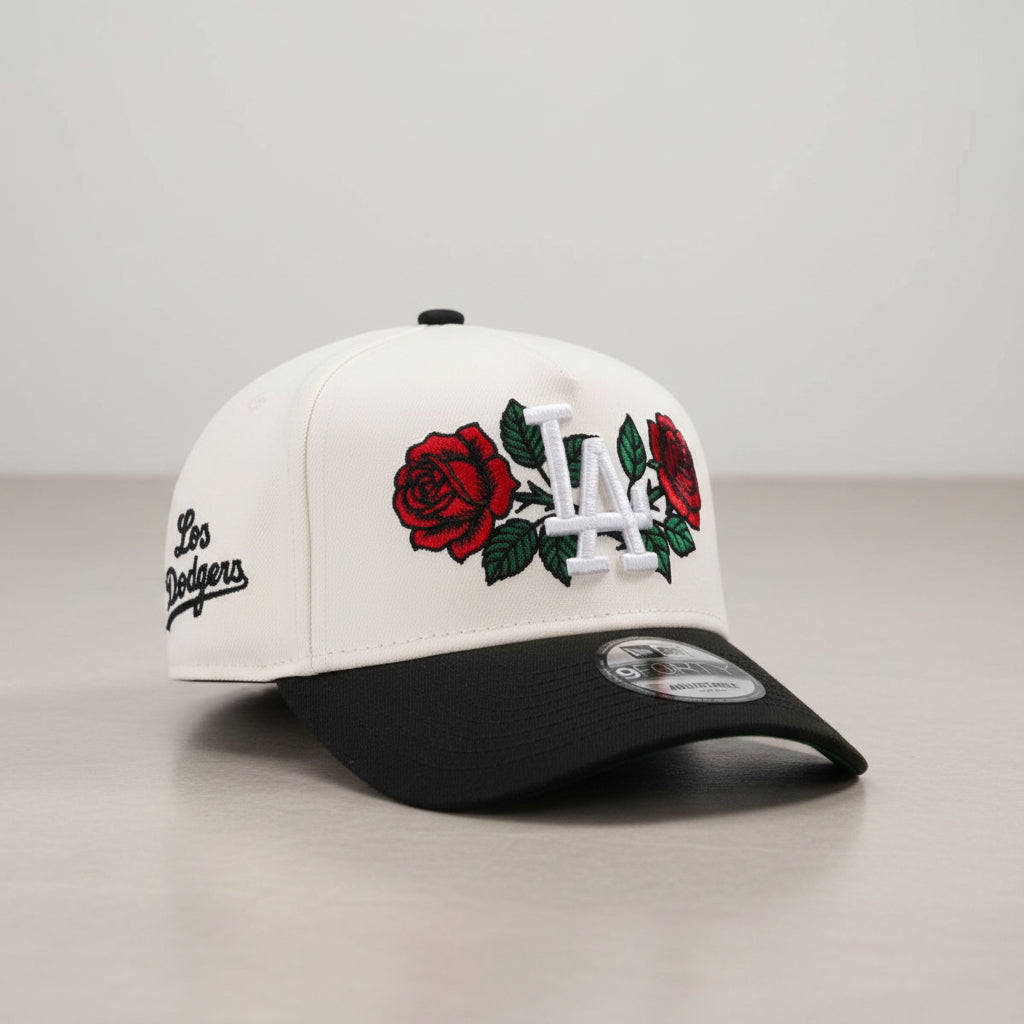 Los Angeles Dodgers Rose White Two Tone Edition 9FORTY A-Frame Snapback
