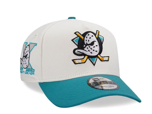 Anaheim Ducks Crema y Viscera Aqua 9FORTY A-Frame Snapback