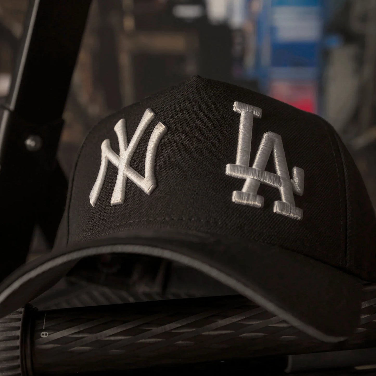 FAM Exclusive — Yankees x Dodgers Negra 9FORTY A-Frame Snapback
