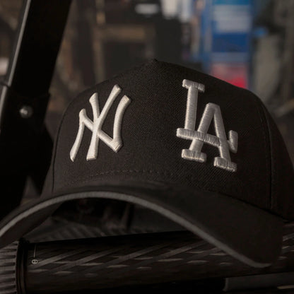 FAM Exclusive — Yankees x Dodgers Negra 9FORTY A-Frame Snapback