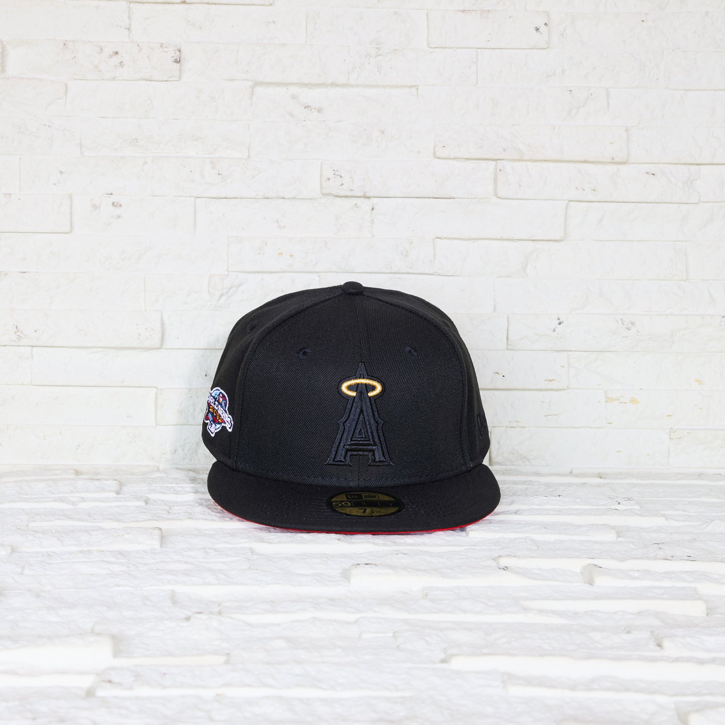 Anaheim Angels Negra y UV Rojo 59FIFTY Fitted