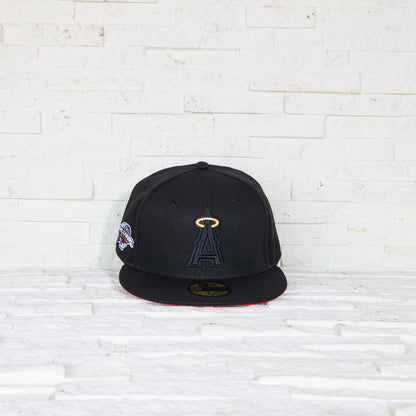 Anaheim Angels Negra y UV Rojo 59FIFTY Fitted