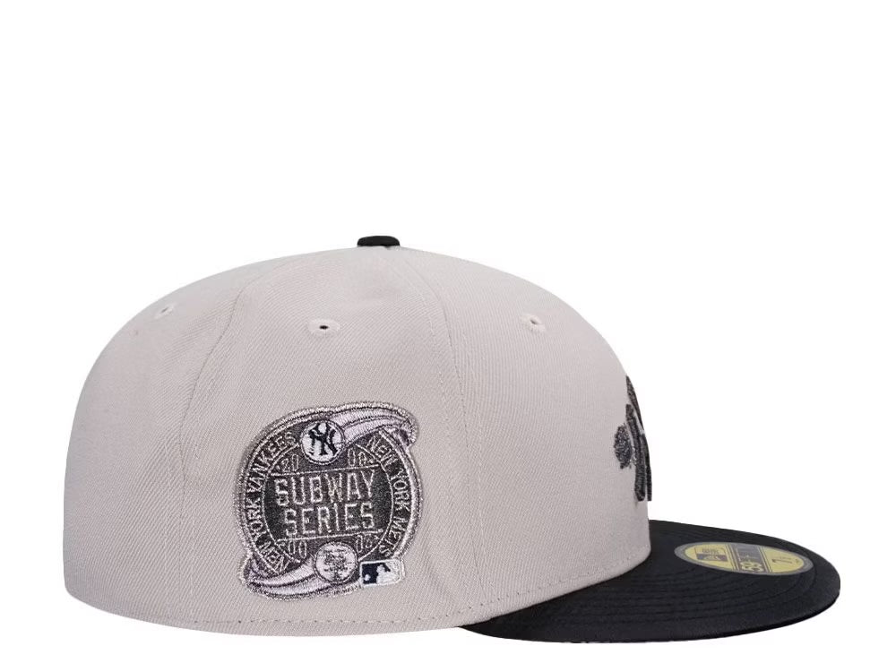 New York Yankees Crema y Viscera Negra de Satin 59FIFTY Fitted