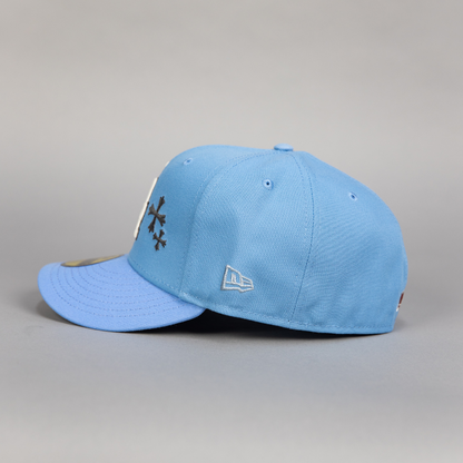 Los Angeles Dodgers Icy Blue Blooming Roses + 40th Anniversary Side Patch 59FIFTY Fitted