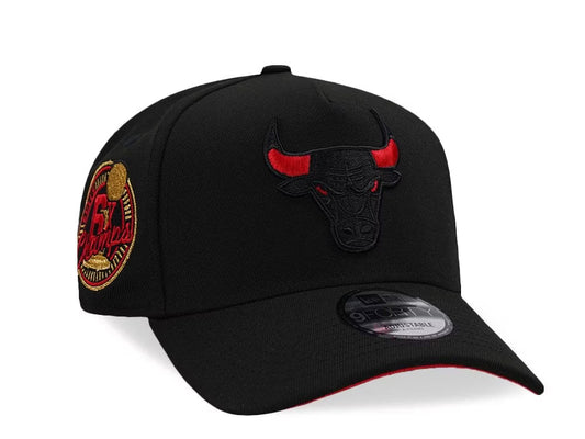 Chicago Bulls Negra y Roja 9FORTY A-Frame Snapback
