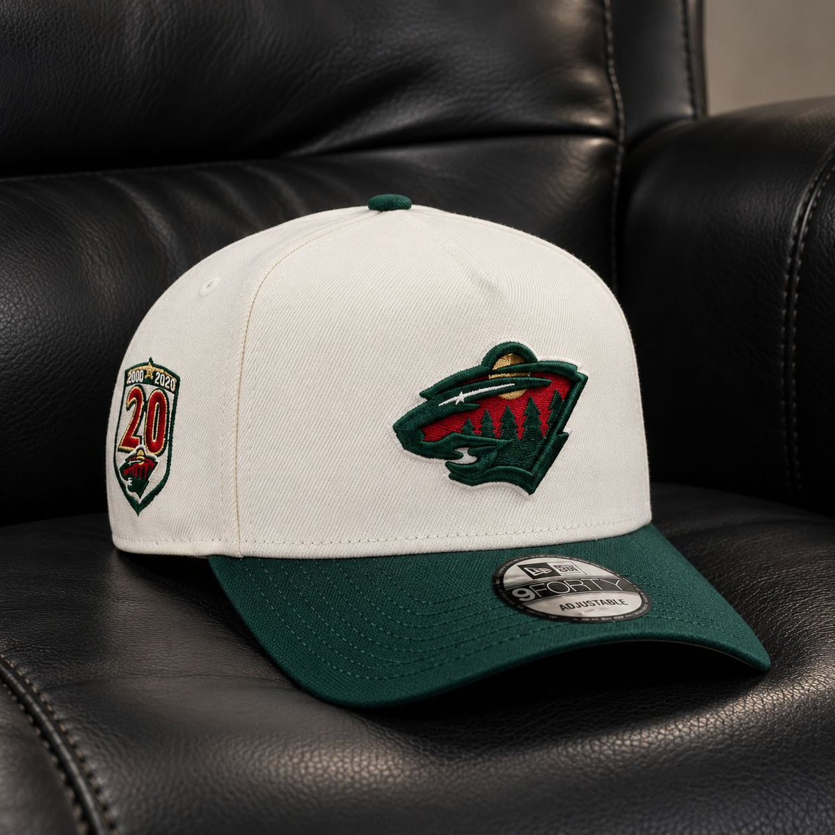 Minnesota Wild 20th Anniversary Chrome Two Tone Edition 9FORTY A-Frame Snapback