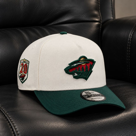 Minnesota Wild 20th Anniversary Chrome Two Tone Edition 9FORTY A-Frame Snapback