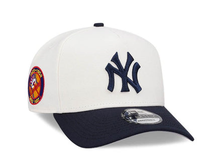 New York Yankees Crema y Viscera Azul Marino 9FORTY A-Frame Snapback