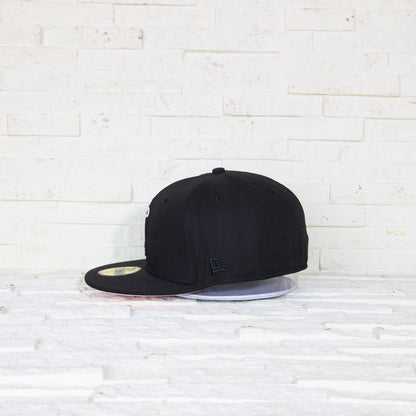 Anaheim Angels Negra y UV Rosado 59FIFTY Fitted