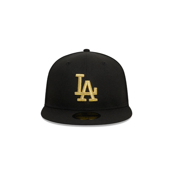Los Angeles Dodgers Metallic Negra 59FIFTY Fitted