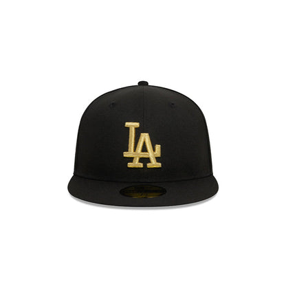 Los Angeles Dodgers Metallic Negra 59FIFTY Fitted