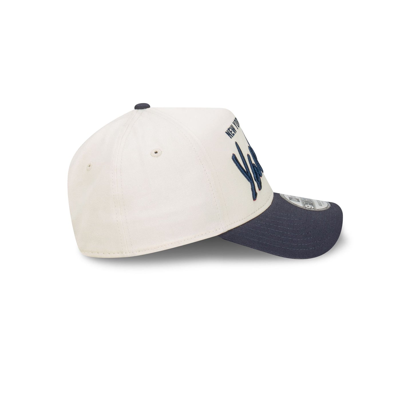 New York Yankees Chrome Script 9FORTY A-Frame Snapback