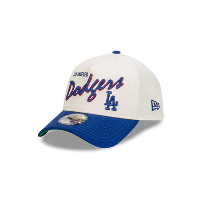 Los Angeles Dodgers Chrome Script 9FORTY A-Frame Snapback