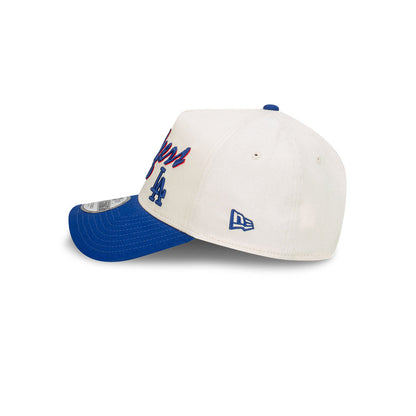 Los Angeles Dodgers Chrome Script 9FORTY A-Frame Snapback