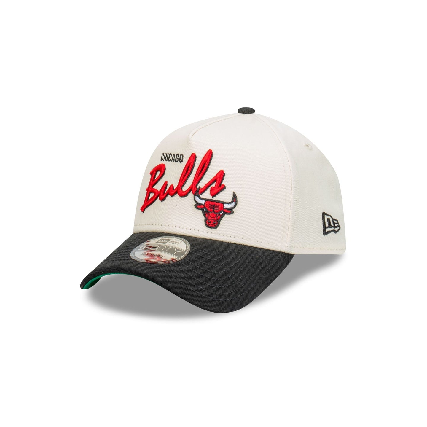 Chicago Bulls Chrome Script 9FORTY A-Frame Snapback