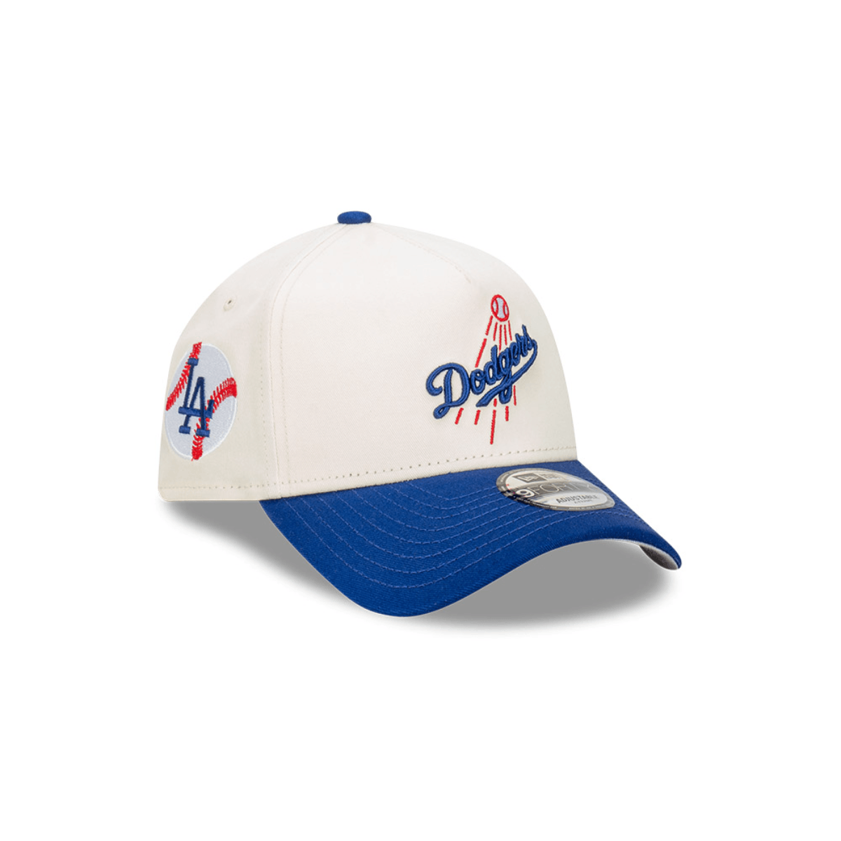 Los Angeles Dodgers Crema y Viscera Azul 9FORTY A-Frame Snapback