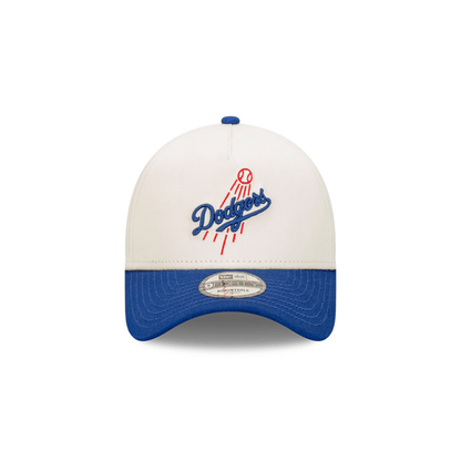 Los Angeles Dodgers Crema y Viscera Azul 9FORTY A-Frame Snapback