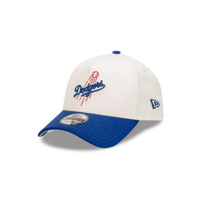 Los Angeles Dodgers Crema y Viscera Azul 9FORTY A-Frame Snapback