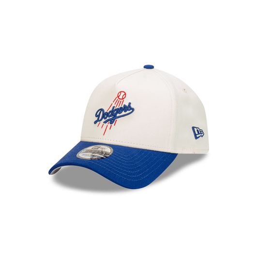 Los Angeles Dodgers Crema y Viscera Azul 9FORTY A-Frame Snapback